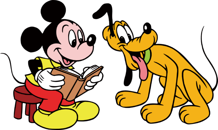 米奇读书卡通