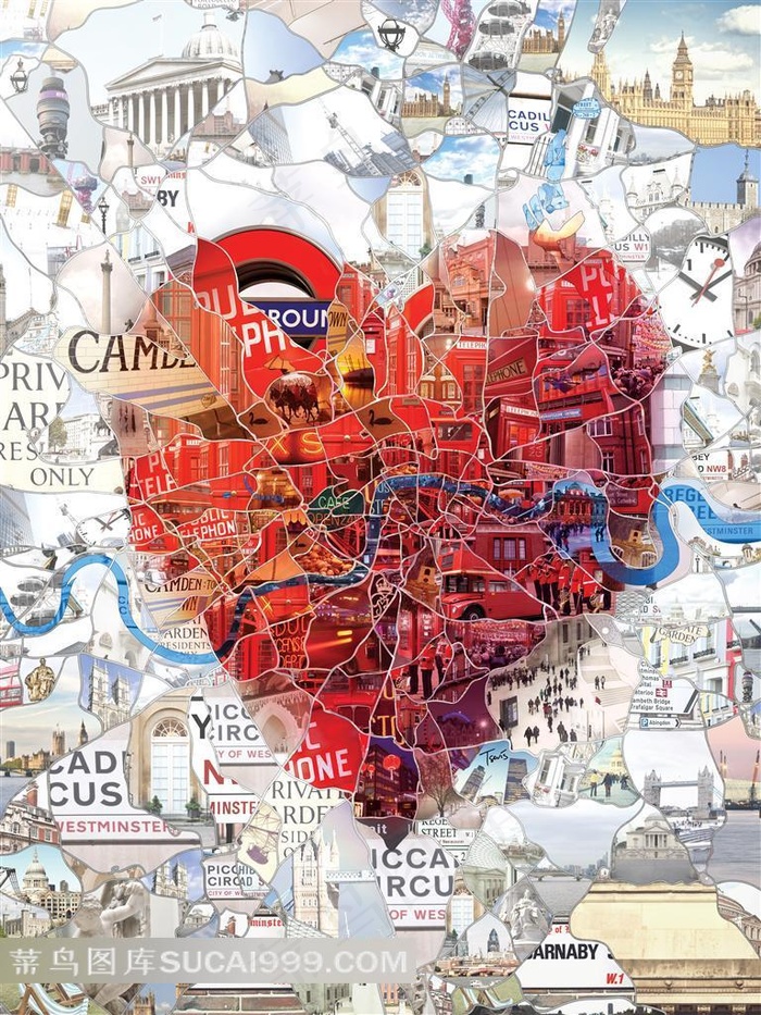 红色心形数码艺术设计