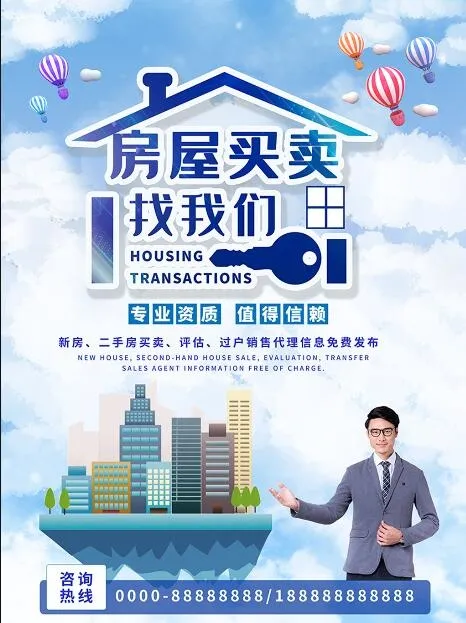 房地产海报1psd模版下载