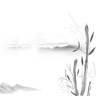 山水画素材中国风水墨画素材元素中国画