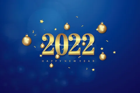 2022创意艺术字体新年虎年圣诞节数字立体质感文字AI矢量设计素材