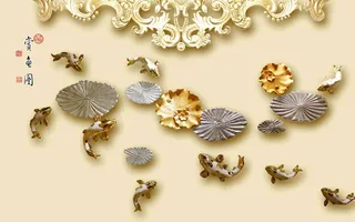 3D背景墙  壁画  彩画