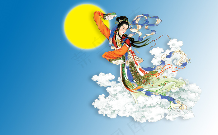 嫦娥奔月图片