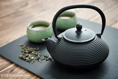 黑色纹理茶壶高清图片 黑色纹理茶壶高清图片