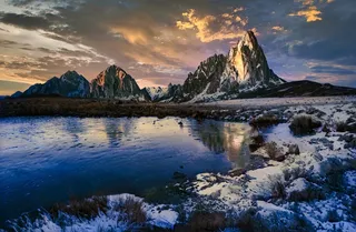 冬天自然背景风景