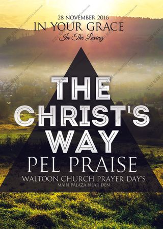 科技感多边形海报模板