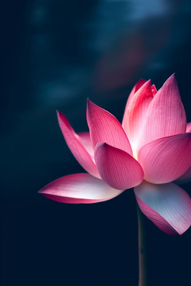 粉色唯美莲花淡雅大气节气海报背景