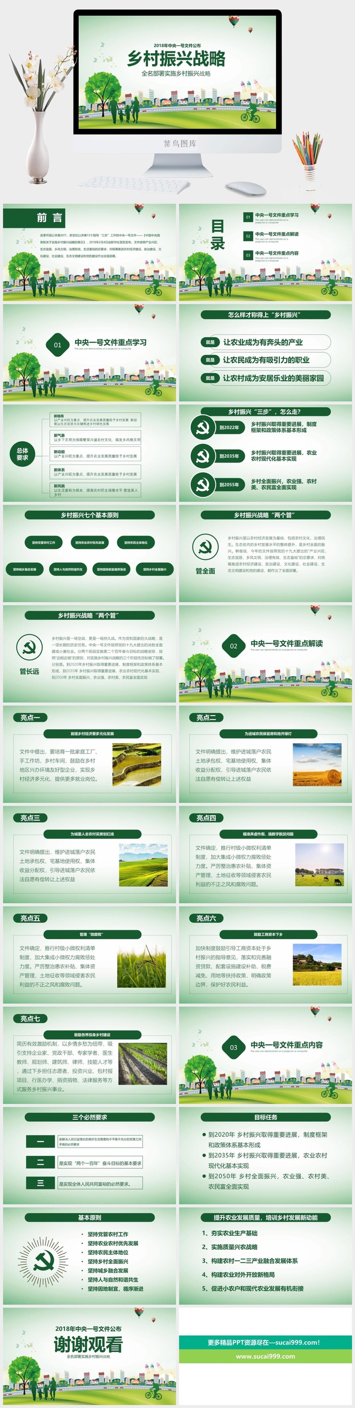 全面实施乡村振兴战略工作汇报PPT