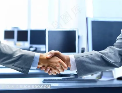 握手的商务人士图 握手的商务人士图