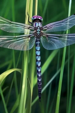 草丛的蜻蜓绿意摄影图背景