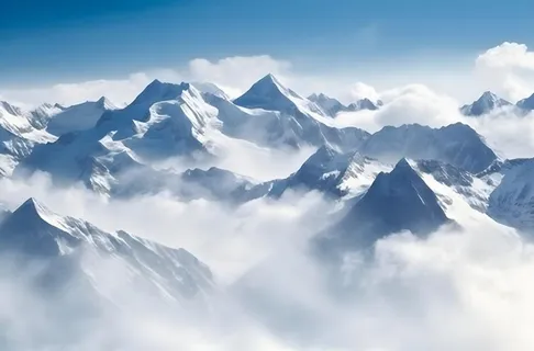 雪山风景摄影背景