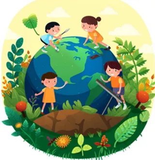 地球保护环境绿色免抠