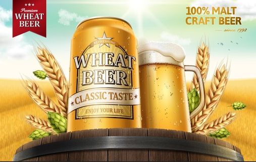 设计广告自然啤酒