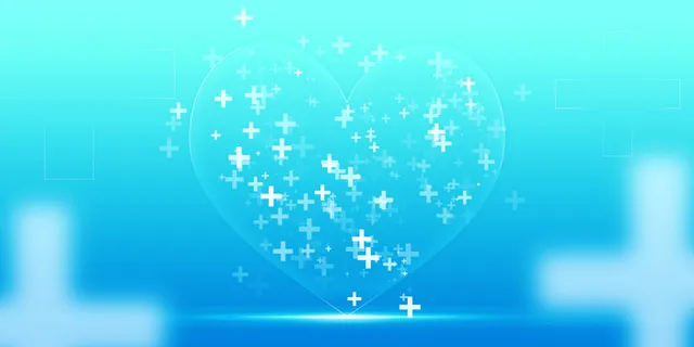 创意蓝色渐变科技医疗背景