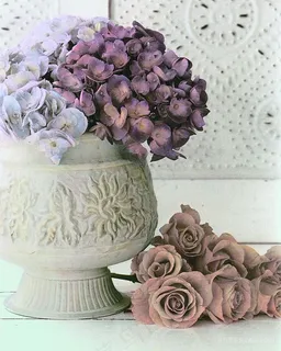 唯美花卉花瓶艺术油画