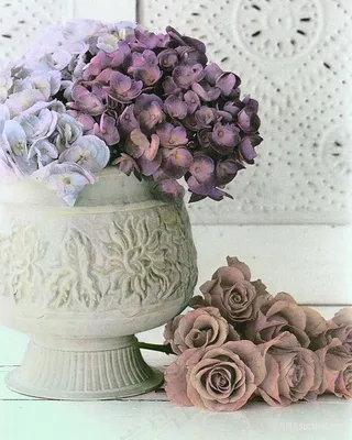 唯美花卉花瓶艺术油画