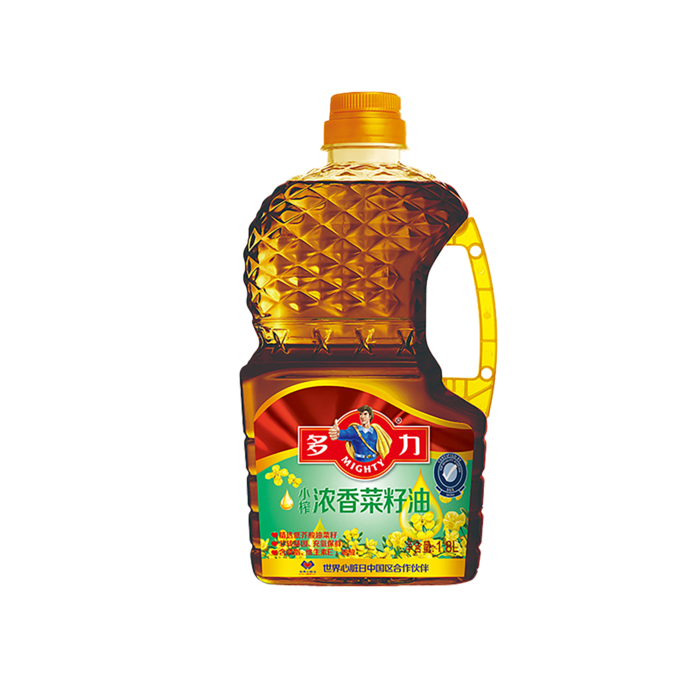 多力菜籽油1.8升超市商品白底图免抠实物摄影png格式图片透明底