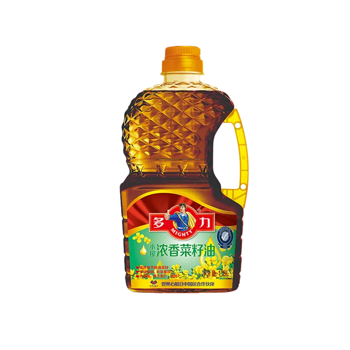 多力菜籽油1.8升超市商品白底图免抠实物摄影png格式图片透明底