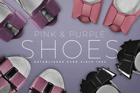 紫色鞋子背景俯视图 紫色鞋子背景俯视图