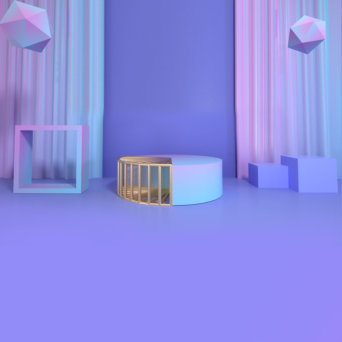 立体C4D场景电商首页主图直通车促销banner海报背景PSD素材