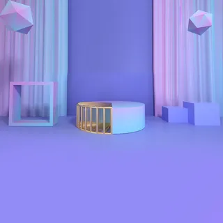 立体C4D场景电商首页主图直通车促销banner海报背景PSD素材