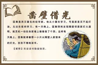 凿壁借光成语故事