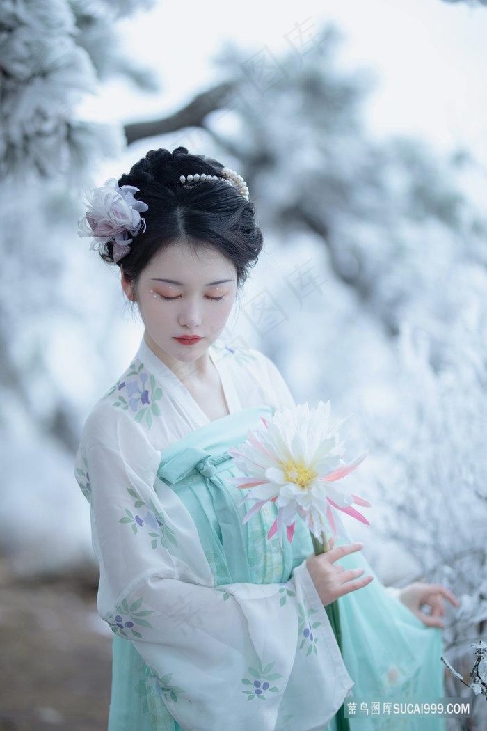 超清手机壁纸汉服美女图片素材