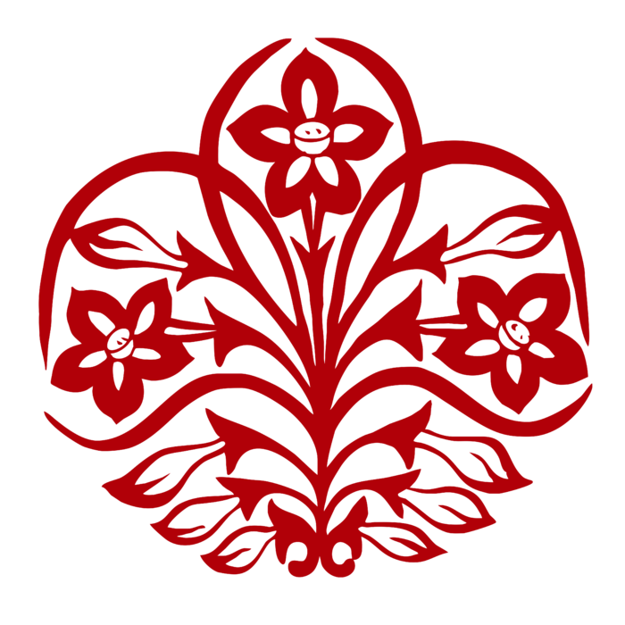 红色喜庆简约风传统吉祥纹样纹路纹理免扣PNG素材图片 (56)