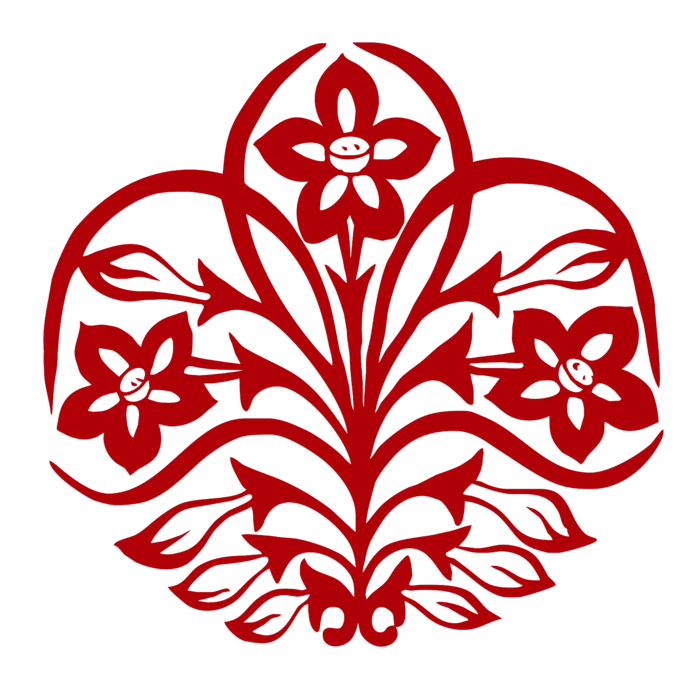 红色喜庆简约风传统吉祥纹样纹路纹理免扣PNG素材图片 (56)