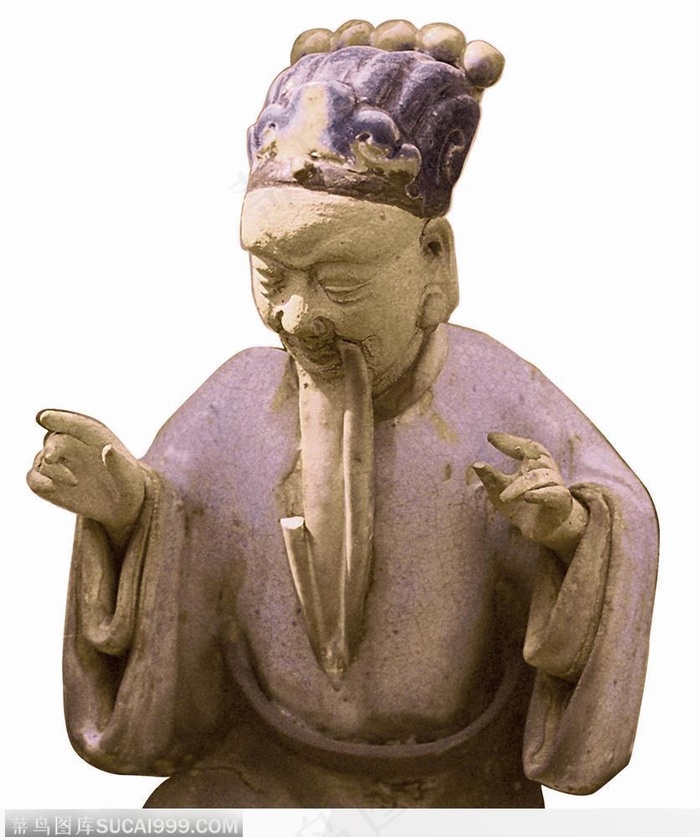 陈家祠陶塑-大笑的老人