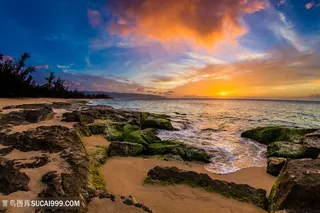 海滩景色高清图