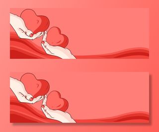 红色公益爱心慈善活动宣传海报展板背景图片PSD分层设计素材模板