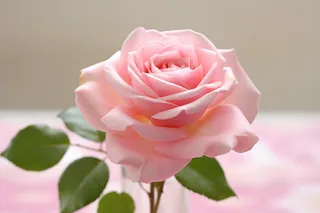 粉色玫瑰花特写摄影图