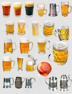 酒杯冒泡啤酒免扣素材