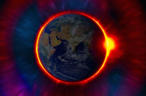 元宇宙世界天空背景墙风景