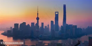 上海浦东全景图