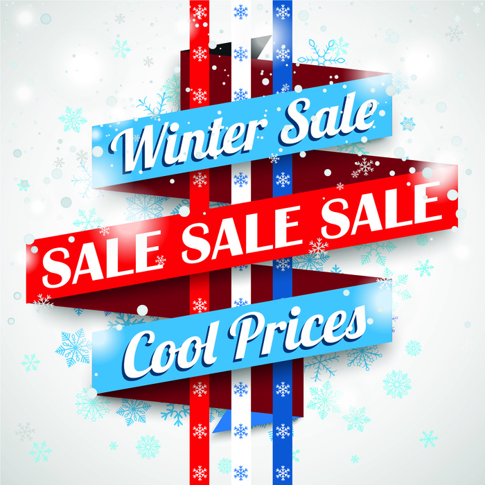 免抠冬季价格标签