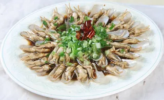 葱油鲜蛏