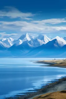 赛里木湖摄影图