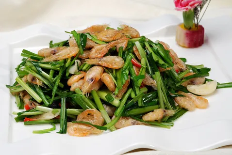 CXC02186韭菜炒河虾仔 CXC02186韭菜炒河虾仔