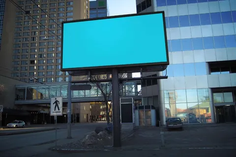 广告牌样机 巨幅海报样机 户外广告 路牌 楼宇 (9)