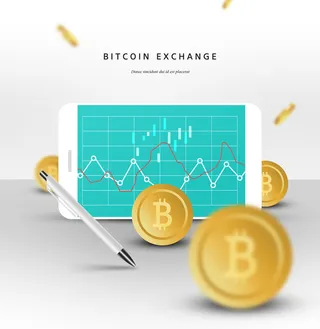 数码科技比特币时代海报PSD素材