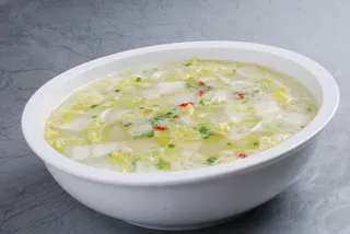  娃娃菜煮毛芋头  