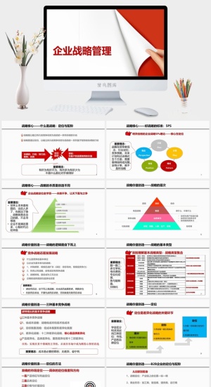 公司企业战略管理PPT模板预览图