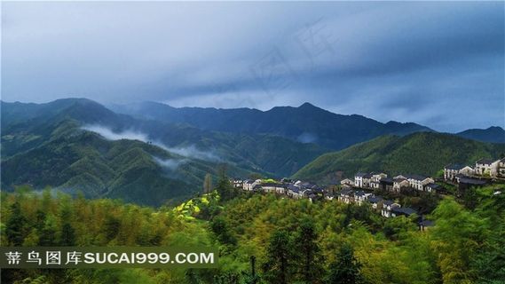 安徽休宁大山乡村美景