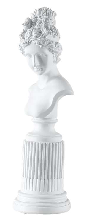 免抠美丽女人白色雕塑