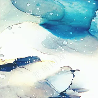 蓝色唯美手绘水彩笔触背景图片 蓝色唯美手绘水彩笔触背景图片