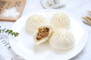 肉包子早餐点心包子糯米饭
