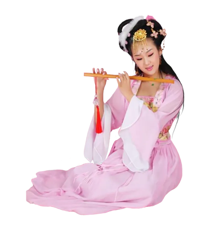 28 (6)免抠元素 免抠摄影 美女 人物 服装 古风 演奏