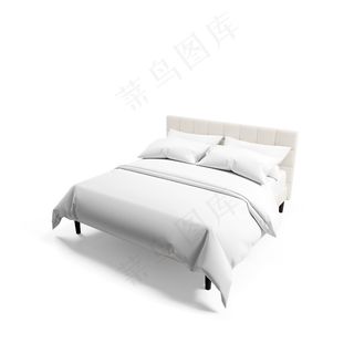 卧室床上用品被单床单枕头展示样机模板